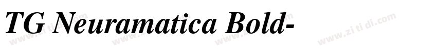 TG Neuramatica Bold字体转换